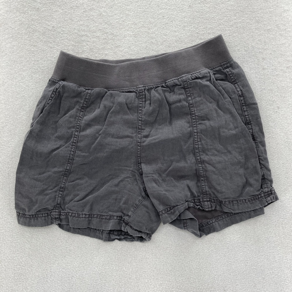 Faherty‎ Arlie Day & Trade Shorts Women's Small Gray Linen Blend Stretch Pull On